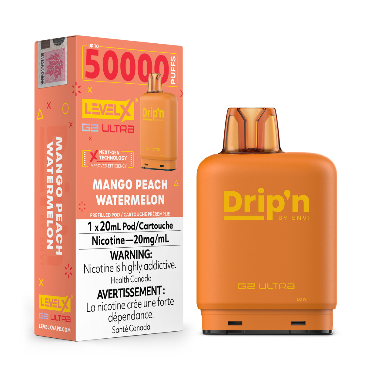 Level X Drip'n G2 Ultra - Mango Peach Watermelon