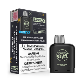 Hip Honeydew Mango Iced - Level X Flavour Beast Prefilled Pod 14mL