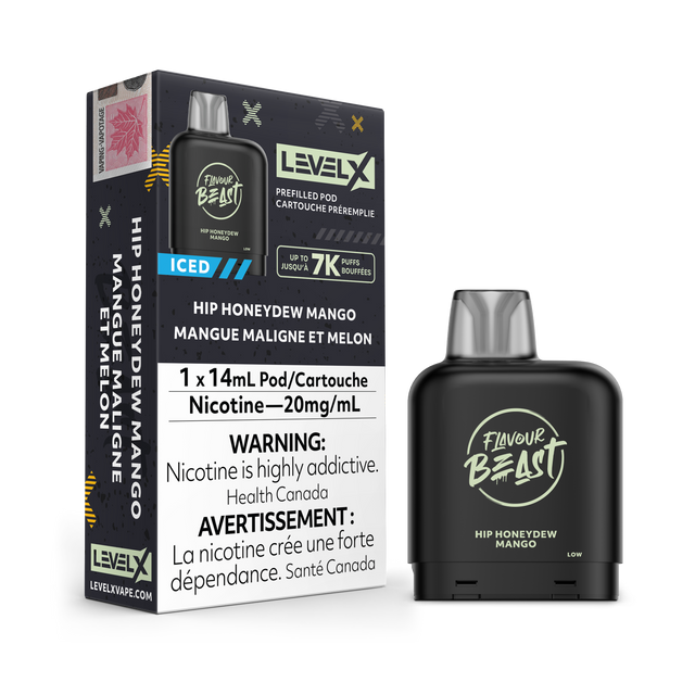 Hip Honeydew Mango Iced - Level X Flavour Beast Prefilled Pod 14mL