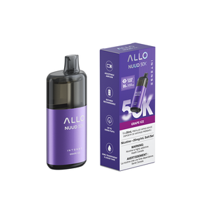 Grape Ice – Allo Intense NUUD 50K Disposable Vape 20 mL Salt Nic 850 mAh.