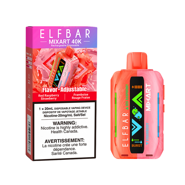 Red Raspberry Strawberry – ElfBar MixArt 40K Disposable Vape