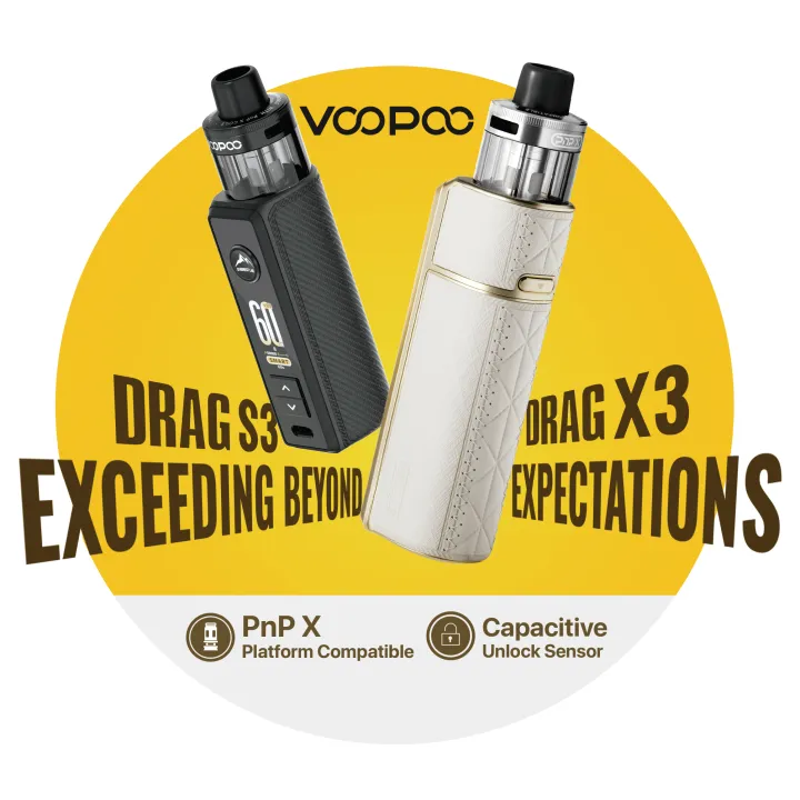 Voopoo Drag S3 Mod Pod Kit 60W CRC Version – Compact Vape Device 3000mAh Battery