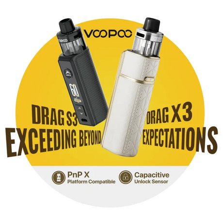 Voopoo Drag S3 Mod Pod Kit 60W CRC Version – Compact Vape Device 3000mAh Battery