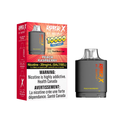 Peach Raspberry Rufpuf Ripper X Pod 10000 Puffs