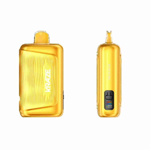 Pina Colada Ice Kraze Giga 150K Disposable Vape 40mL with pineapple coconut flavour, cooling finish and smart display