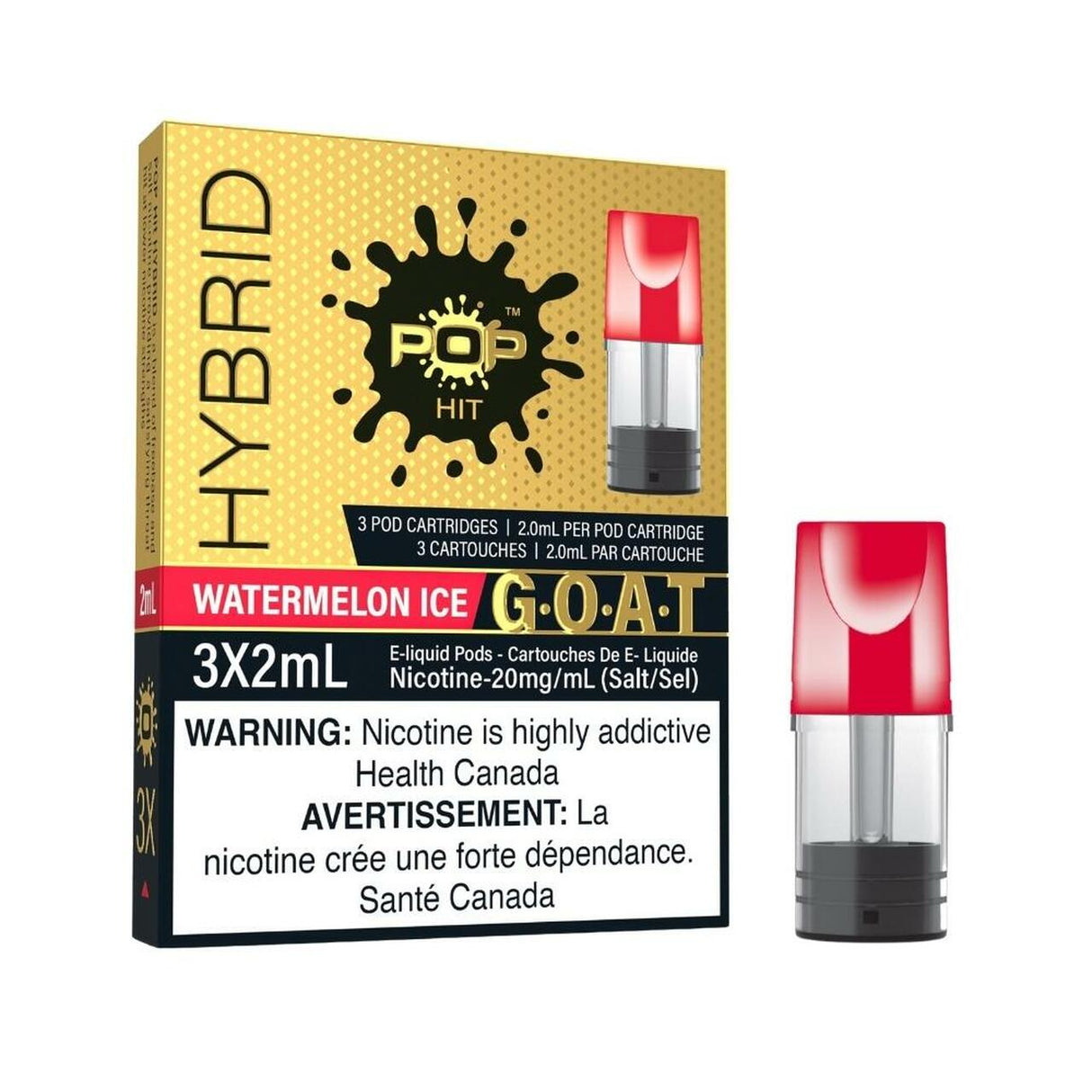 WATERMELON ICE - G.O.A.T SERIES - POP HIT HYBRID PODS