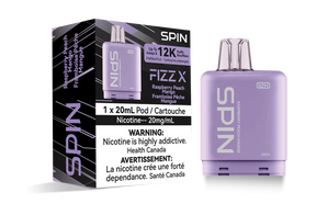 SPIN FIZZ X Pod 12000 - Raspberry Peach Mango Flavour - 12k Vape Pod
