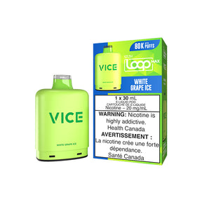 White Grape Ice – STLTH LOOP MAX x VICE Pods 80,000 puffs 30mL 20mg Boost Mode in Canada
