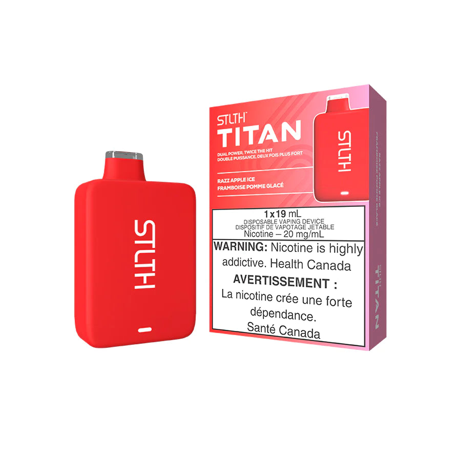STLTH TITAN 10K DISPOSABLE - RAZZ APPLE ICE