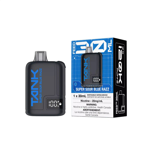 Super Sour Blue Razz FEED Tank 120K Disposable Vape