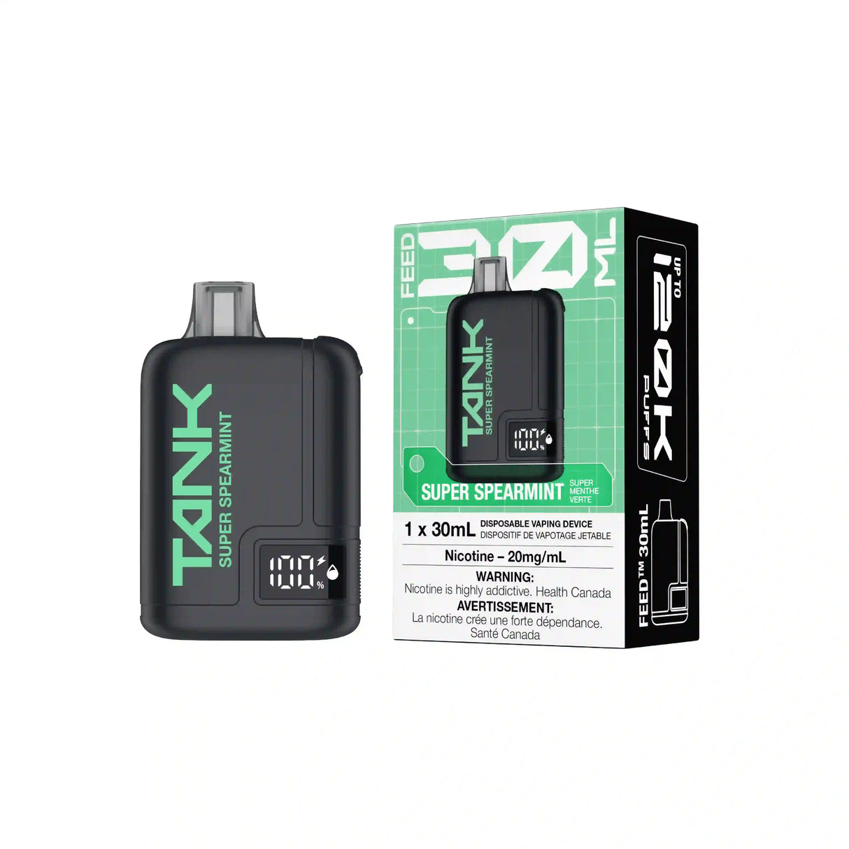 Super Spearmint FEED Tank 120K Disposable Vape