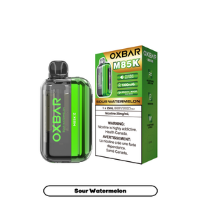 Oxbar M85K Sour Watermelon disposable vape – watermelon flavour with sour twist – 85,000 puffs
