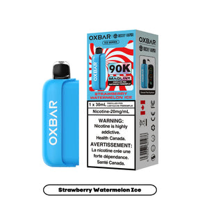 Rocky Vapor Oxbar Maglink Strawberry Watermelon Ice Pod – 90,000 puffs – Ice Series