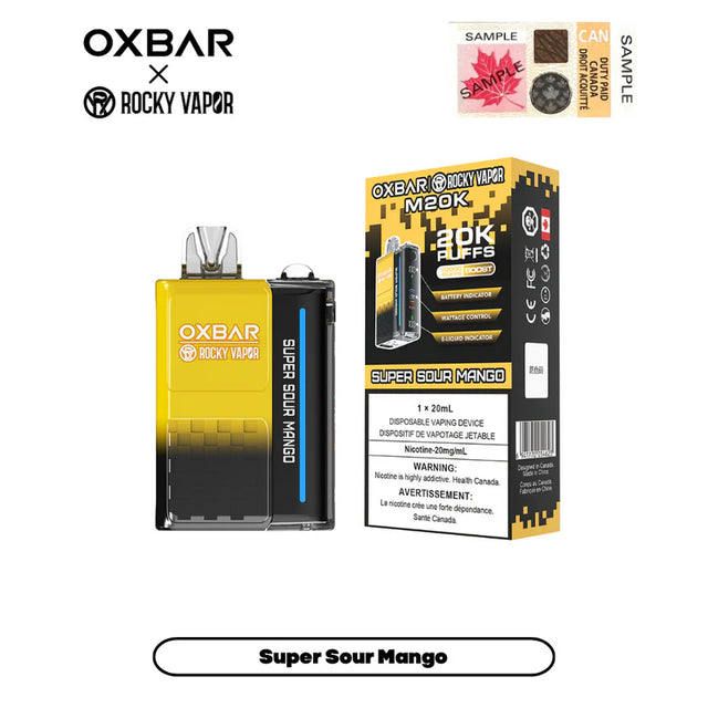 Oxbar Rocky Vapor 20K - Super Sour Mango 20000 Puffs