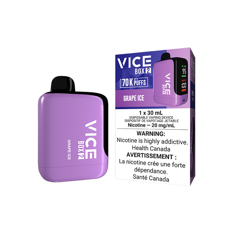 Vice Box 2 70K Disposable - GRAPE ICE