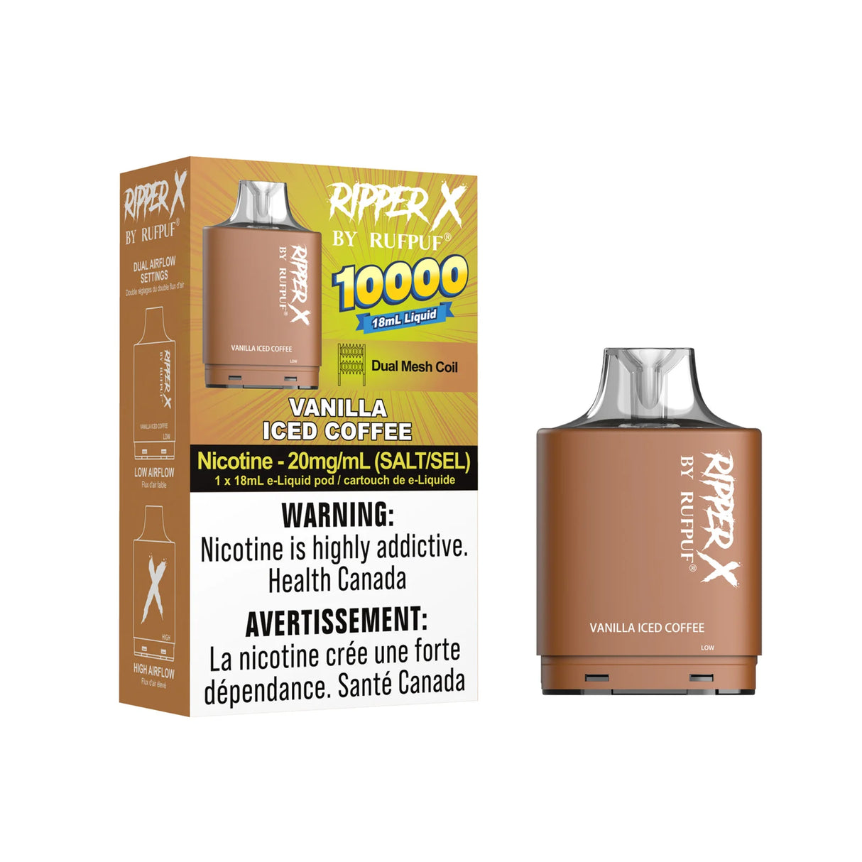 Vanilla Iced Coffee - Rufpuf Ripper X 15K Pod