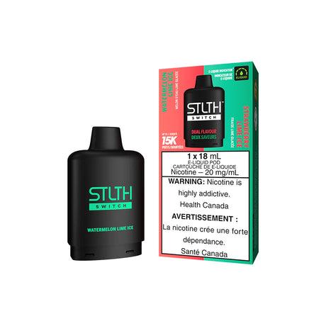 Watermelon Lime Ice & Strawberry Lime Ice - STLTH SWITCH Pod Pack (15K) Disposable