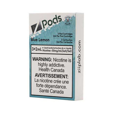 Blue Lemon Z Pods 20mg for STLTH-compatible devices with three prefilled 2mL