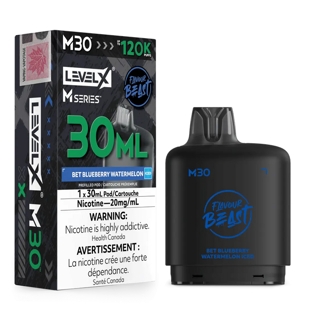 Bet Blueberry Watermelon Iced Level X M Series 30mL Pod 120K