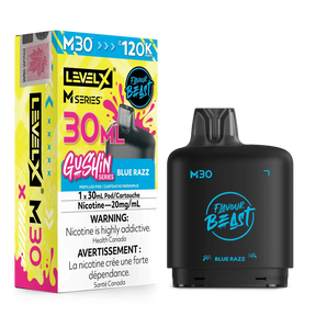 Blue Razz Level X M Series 30mL Pod 120K