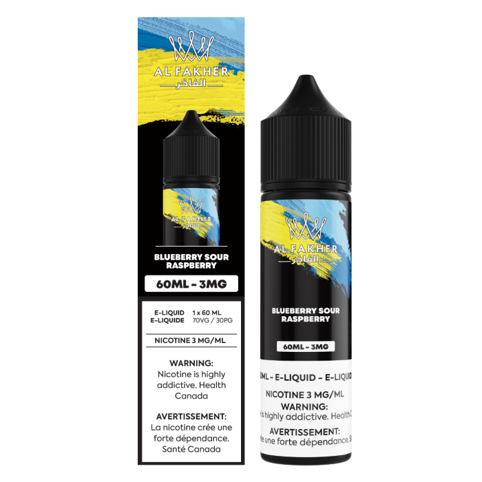 Blue Sour Raspberry 3mg  AL Fakher Freebase Juice 60mL