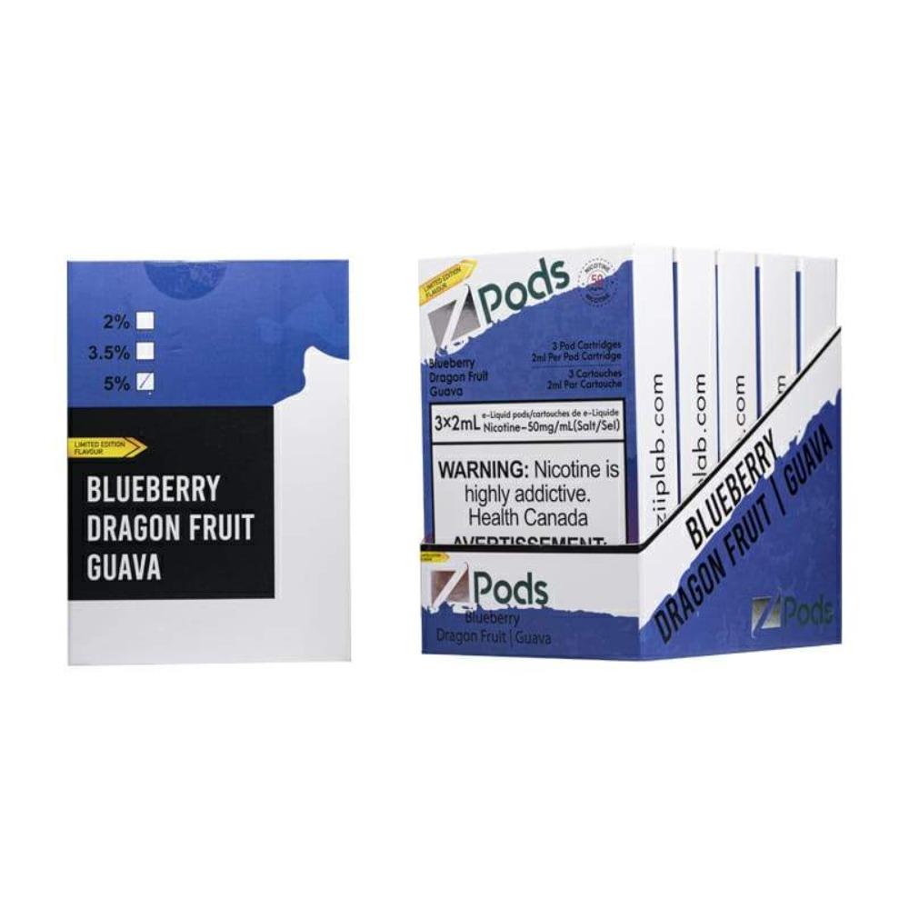 BLUEBERRY DRAGON FRUIT GUAVA - Z PODS ( SUPREME NIC BLEND)