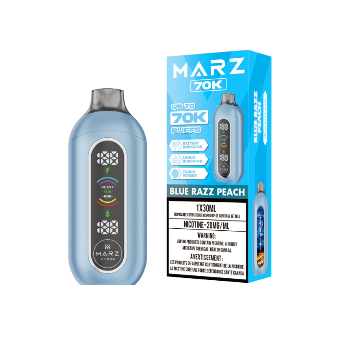 Blue Razz Peach - Marz 70k Disposable Vape