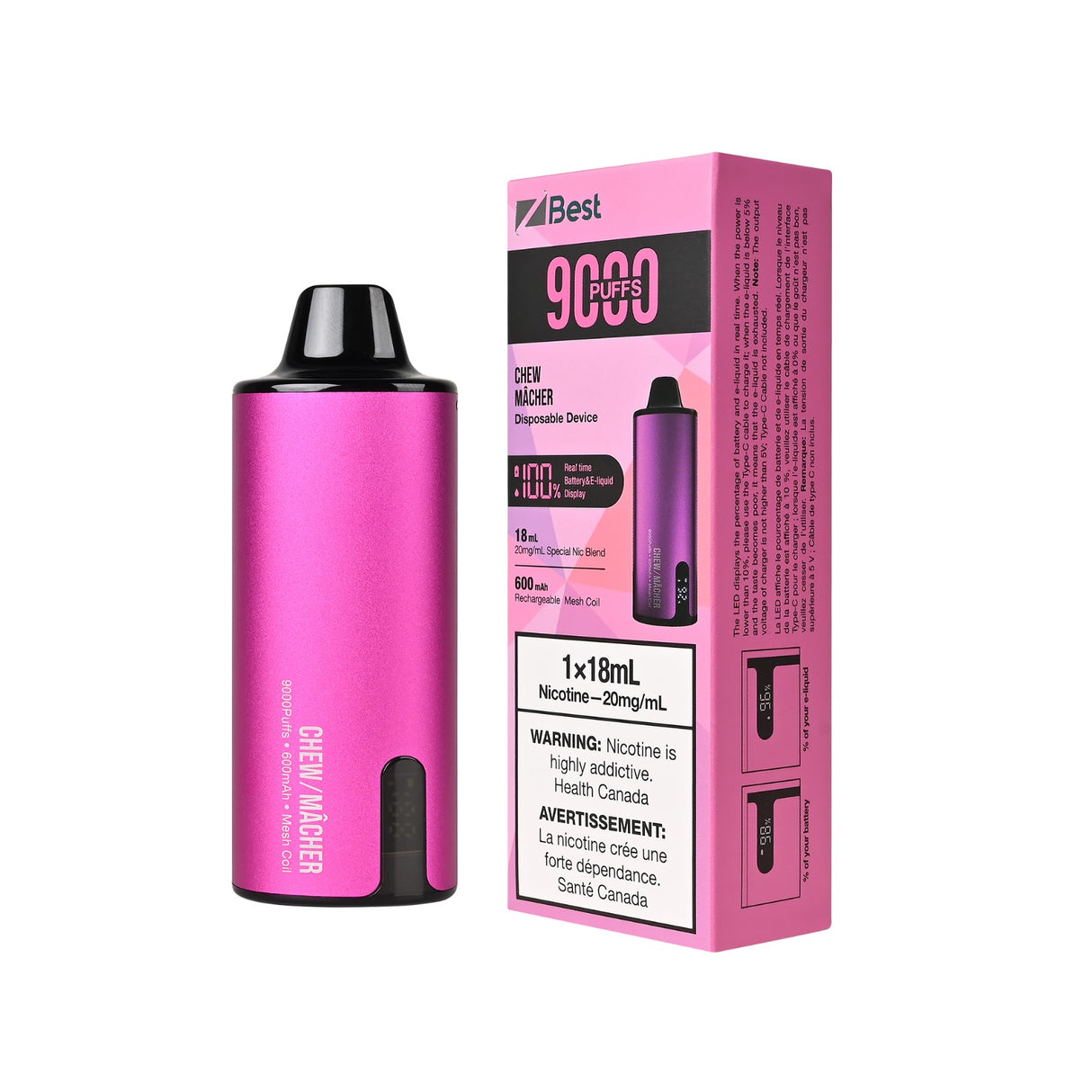 ZBEST 9000 DISPOSABLE VAPE - CHEW