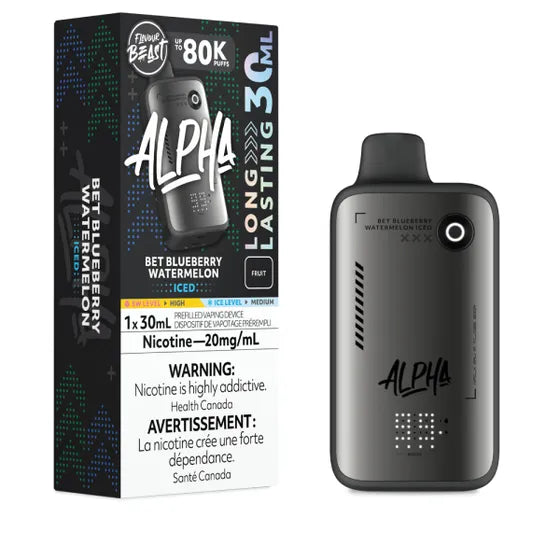 Bet Blueberry Watermelon Iced Flavour Beast Alpha 80K Disposable Vape 30mL with 20mg nicotine