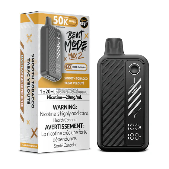 Smooth Tobacco - Flavour Beast BeastMode Max 2 50K Disposable Vape