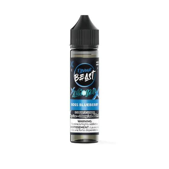 Boss Blueberry Iced - Flavour Beast Vape Juice E-Liquid Nic Salt 60ml