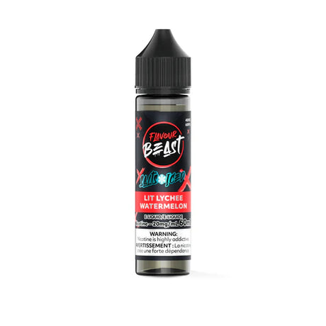 Lit Lychee Watermelon Iced - Flavour Beast Vape Juice E-Liquid Nic Salt 60ml