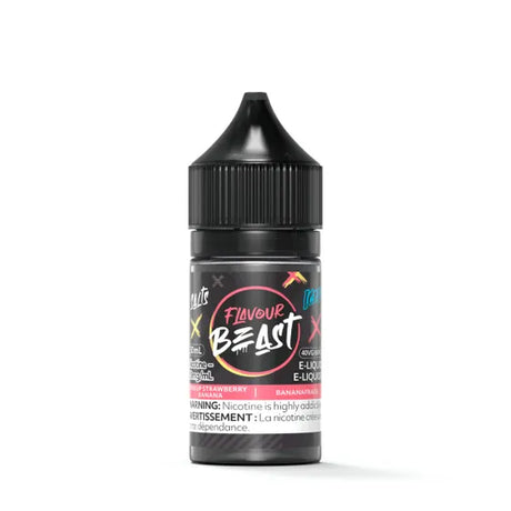 STR8 UP Strawberry Banana Iced - Flavour Beast Vape Juice E-Liquid Nic Salt 30ml