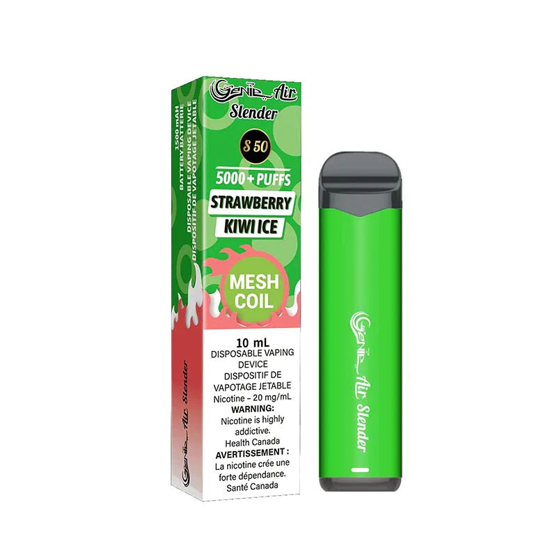 Strawberry Kiwi Ice  - Genie Air Slender 5000 Puffs- Synthetic