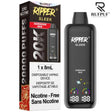 RUFPUF Ripper Sleek Hawaiian Red nicotine-free disposable vape 8mL device