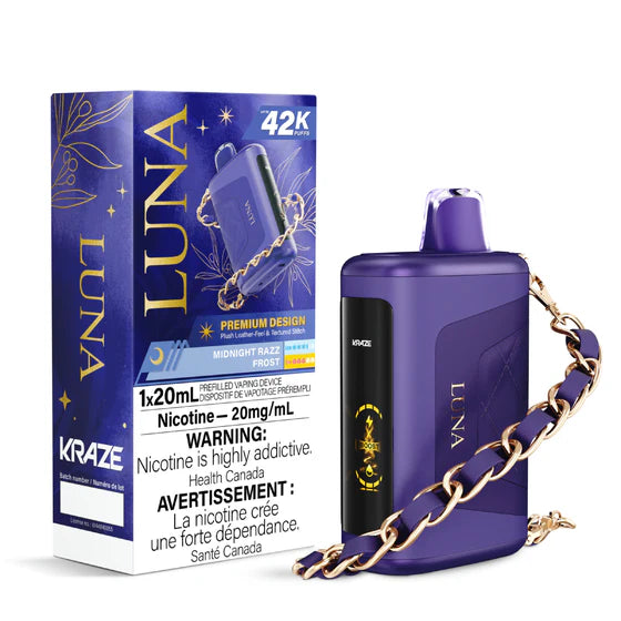 Midnight Razz Frost  - Kraze Luna 42K Disposable Vape