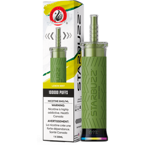 Starbuzz E-Hose 100K Disposable Vape – Lemon Mint flavour 6mg 30mL