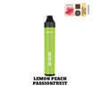 Lemon Peach Passionfruit Icon Bar Hybrid Disposable Vape, 2000 puffs, refreshing citrus and fruity flavour blend with a synthetic 50 nicotine hit.