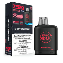 Level X Flavour Beast Boost G2 Pod 20mL - Sic Strawberry Iced
