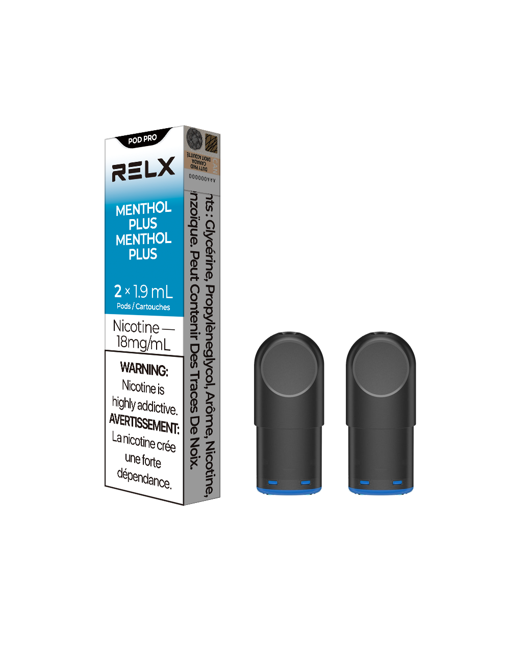 Relx Pods Pro - Menthols Plus(Mint) (2 Packs)