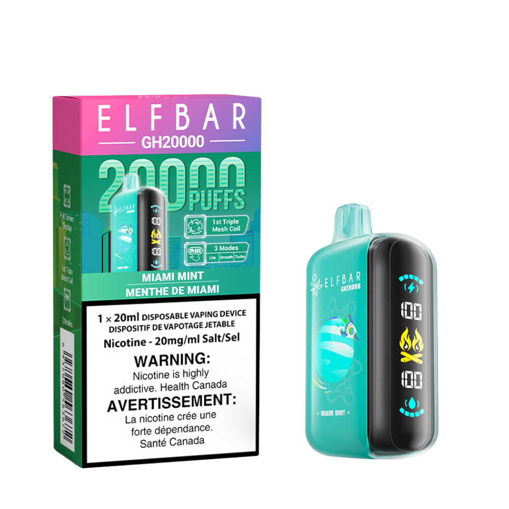 Elf Bar GH20k Miami Mint Disposable Vape - 20000 Puffs