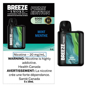 Breeze Prime Disposable Vape 6000 - Mint