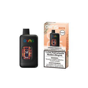 orange peach ice ovns intense 3500 puffs disposable vape