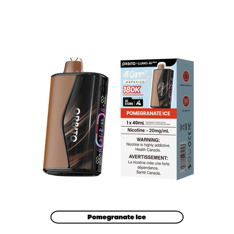 Pomegranate Ice ORBITO LUMO AI Pro+ 180K disposable vape