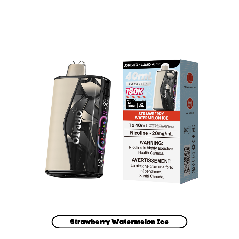 Strawberry Watermelon Ice ORBITO LUMO AI Pro+ 180K disposable vape