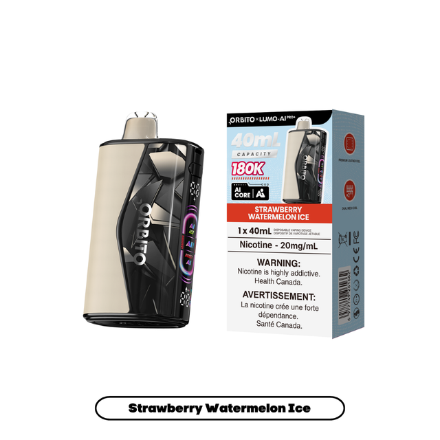 Strawberry Watermelon Ice ORBITO LUMO AI Pro+ 180K disposable vape