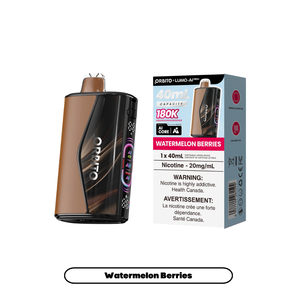 Watermelon Berries ORBITO LUMO AI Pro+ 180K disposable vape