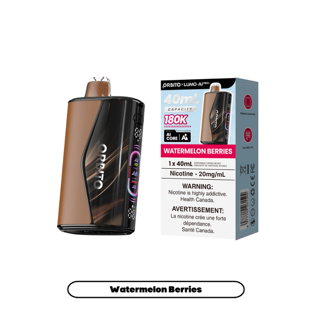 Watermelon Berries ORBITO LUMO AI Pro+ 180K disposable vape
