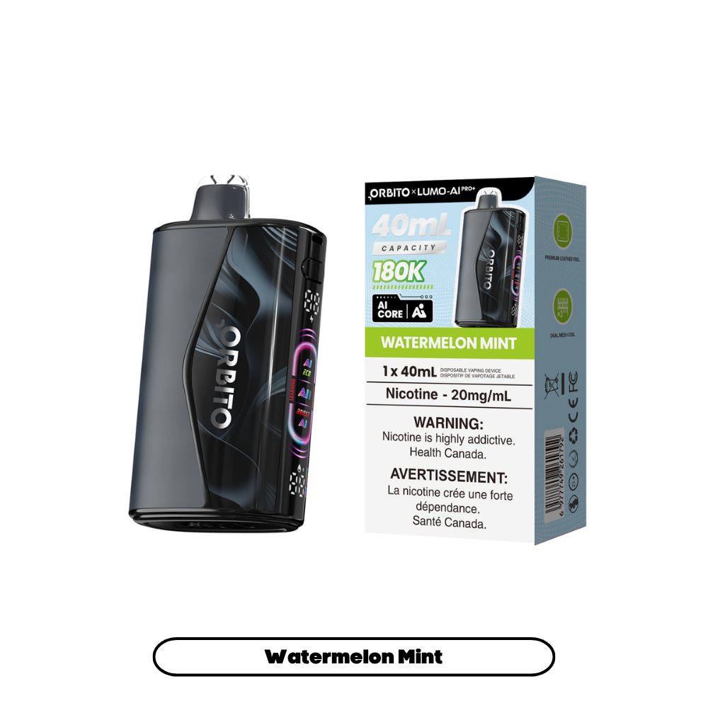 Watermelon Mint ORBITO LUMO AI Pro+ 180K disposable vape