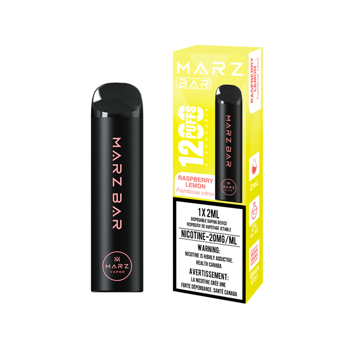 Marz Bar 1200 Puffs Disposable Vape - Raspberry Lemon